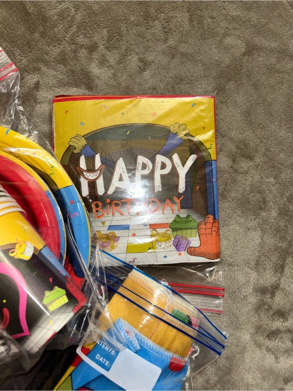 POPPY PLAYTIME THEME BIRTHDAY PARTY ITEMS!!